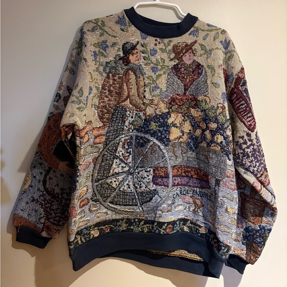 Sugar Street Weavers Carol Endres Tapestry Sweatshirt One Size